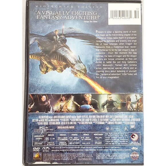 Eragon (2006 Film) Fantasy/Adventure [DVD] - Picture 3 of 3